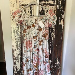 Floral dress. 